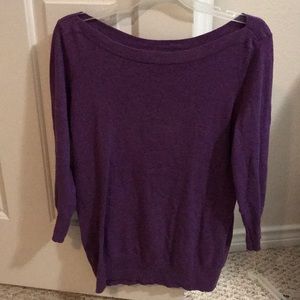 Purple quarter sleeve top